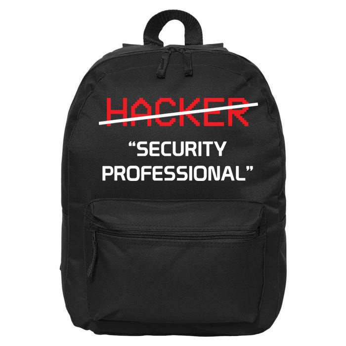 Hacker Security Professional Funny Programmer Gift 16 in Basic Backpack