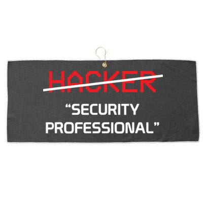 Hacker Security Professional Funny Programmer Gift Large Microfiber Waffle Golf Towel
