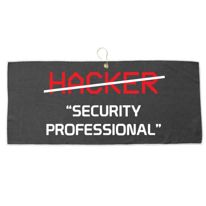 Hacker Security Professional Funny Programmer Gift Large Microfiber Waffle Golf Towel