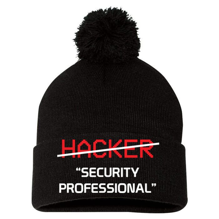 Hacker Security Professional Funny Programmer Gift Pom Pom 12in Knit Beanie