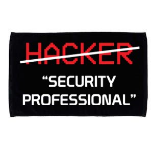 Hacker Security Professional Funny Programmer Gift Microfiber Hand Towel