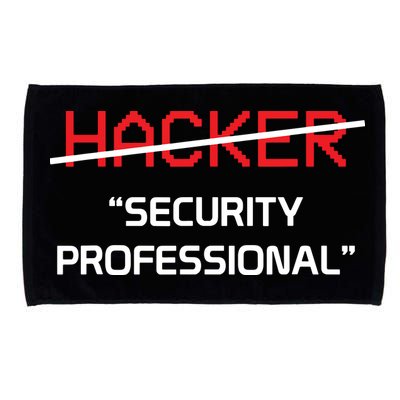 Hacker Security Professional Funny Programmer Gift Microfiber Hand Towel