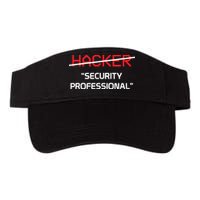 Hacker Security Professional Funny Programmer Gift Valucap Bio-Washed Visor