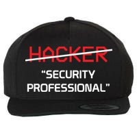 Hacker Security Professional Funny Programmer Gift Wool Snapback Cap