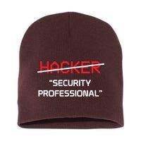 Hacker Security Professional Funny Programmer Gift Short Acrylic Beanie