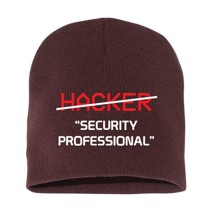 Hacker Security Professional Funny Programmer Gift Short Acrylic Beanie