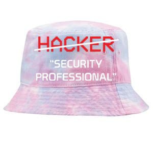 Hacker Security Professional Funny Programmer Gift Tie-Dyed Bucket Hat