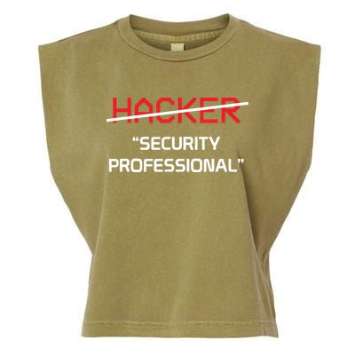 Hacker Security Professional Funny Programmer Gift Garment-Dyed Women's Muscle Tee