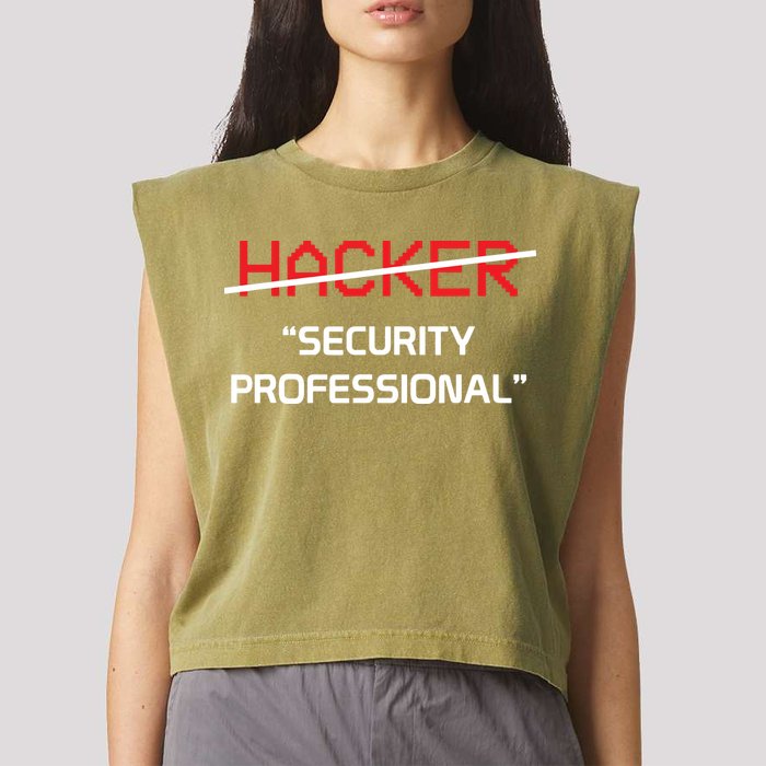 Hacker Security Professional Funny Programmer Gift Garment-Dyed Women's Muscle Tee