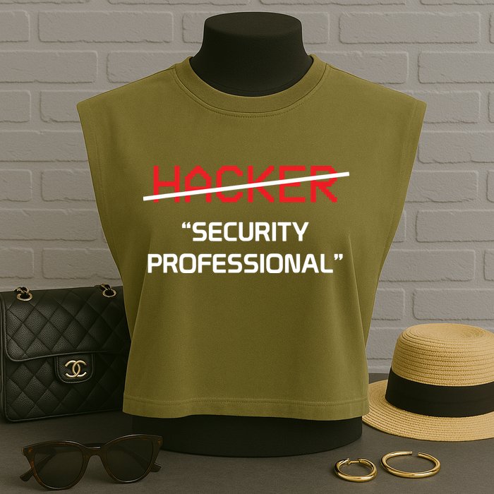 Hacker Security Professional Funny Programmer Gift Garment-Dyed Women's Muscle Tee