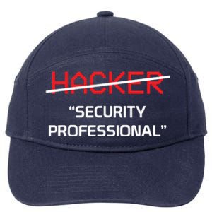 Hacker Security Professional Funny Programmer Gift 7-Panel Snapback Hat