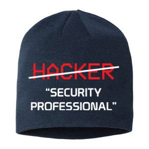 Hacker Security Professional Funny Programmer Gift Sustainable Beanie