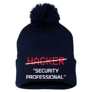 Hacker Security Professional Funny Programmer Gift Pom Pom 12in Knit Beanie