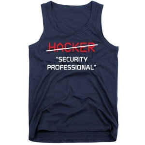 Hacker Security Professional Funny Programmer Gift Tank Top