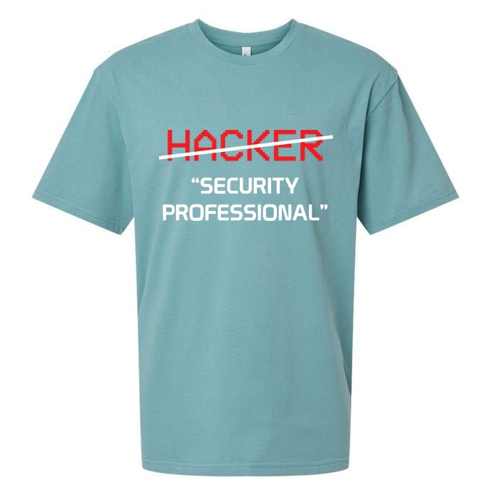 Hacker Security Professional Funny Programmer Gift Sueded Cloud Jersey T-Shirt