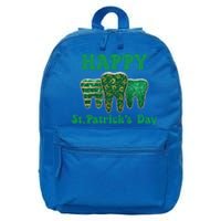 Happy St Patrick's Day Cute Tooth Dentist Meaningful Gift 16 in Basic Backpack