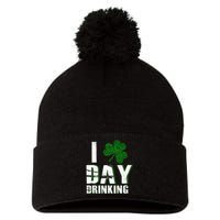 Happy St. Patrick's Day I Love Clover Day Drinking Pom Pom 12in Knit Beanie