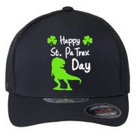 Happy St. Pa Trex Day Cute Trex Dino St. Patrick's Flexfit Unipanel Trucker Cap