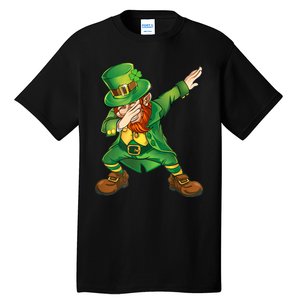 Happy St Patricks Day Dabbing Leprechaun  Boys Kid.s Teens Tall T-Shirt