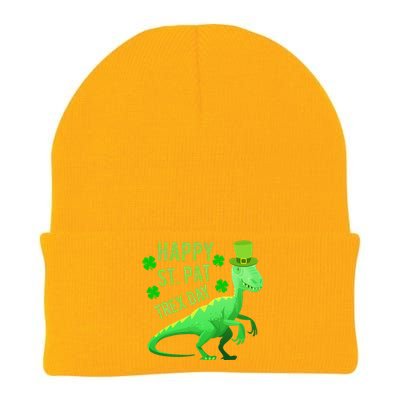 Happy St. PaTrex Day Knit Cap Winter Beanie