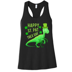 Happy St. PaTrex Day Women's Racerback Tank