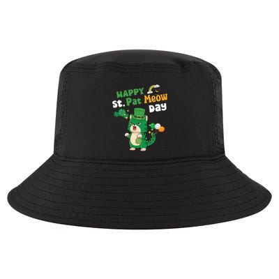 Happy St Pat Meow Day Lucky Shamrock Cat Funny Cats Lovers Gift Cool Comfort Performance Bucket Hat