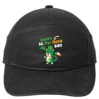 Happy St Pat Meow Day Lucky Shamrock Cat Funny Cats Lovers Gift 7-Panel Snapback Hat