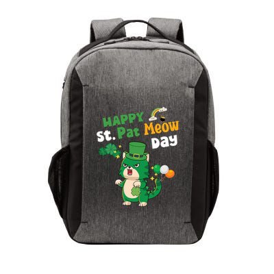 Happy St Pat Meow Day Lucky Shamrock Cat Funny Cats Lovers Gift Vector Backpack