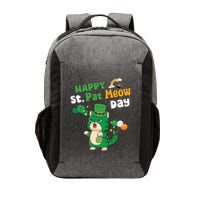 Happy St Pat Meow Day Lucky Shamrock Cat Funny Cats Lovers Gift Vector Backpack