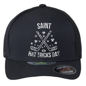 Hockey St Patrick's Day Saint Hatricks Shamrock S Flexfit Unipanel Trucker Cap