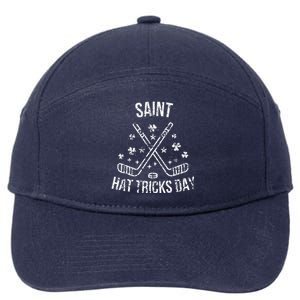 Hockey St Patrick's Day Saint Hatricks Shamrock S 7-Panel Snapback Hat