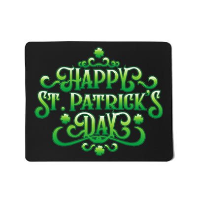 Happy St. Patrick's Day Irish Holiday Shamrock Mousepad