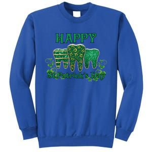 Happy St Patrick's Day Teeth Dentist Dental Funny St Meaningful Gift Sweatshirt