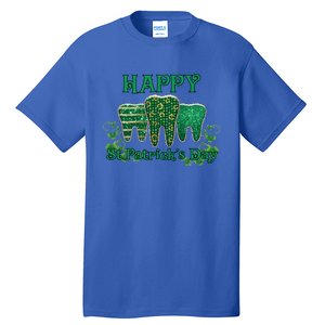 Happy St Patrick's Day Teeth Dentist Dental Funny St Meaningful Gift Tall T-Shirt