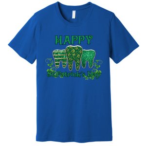 Happy St Patrick's Day Teeth Dentist Dental Funny St Meaningful Gift Premium T-Shirt