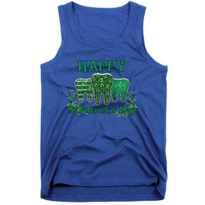 Happy St Patrick's Day Teeth Dentist Dental Funny St Meaningful Gift Tank Top