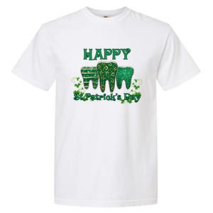 Happy St Patrick's Day Teeth Dentist Dental Funny St Meaningful Gift Garment-Dyed Heavyweight T-Shirt