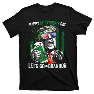 Happy St Patricks day Let's Go Beer Brandon Trump Leprechaun T-Shirt