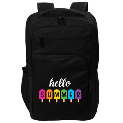 Hello Summer Popsicle Colorful Impact Tech Backpack
