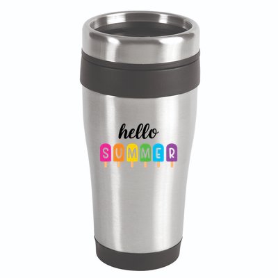 Hello Summer Popsicle Colorful 16oz Travel Tumbler