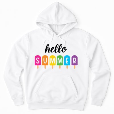 Hello Summer Popsicle Colorful Hoodie