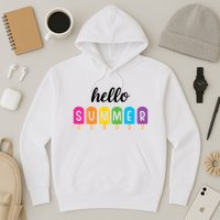 Hello Summer Popsicle Colorful Hoodie