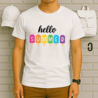 Hello Summer Popsicle Colorful T-Shirt