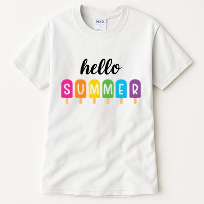 Hello Summer Popsicle Colorful Tall T-Shirt