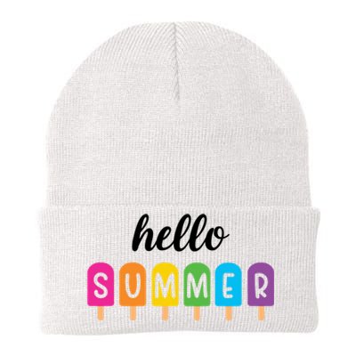 Hello Summer Popsicle Colorful Knit Cap Winter Beanie