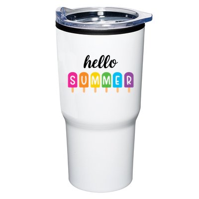 Hello Summer Popsicle Colorful Tumbler