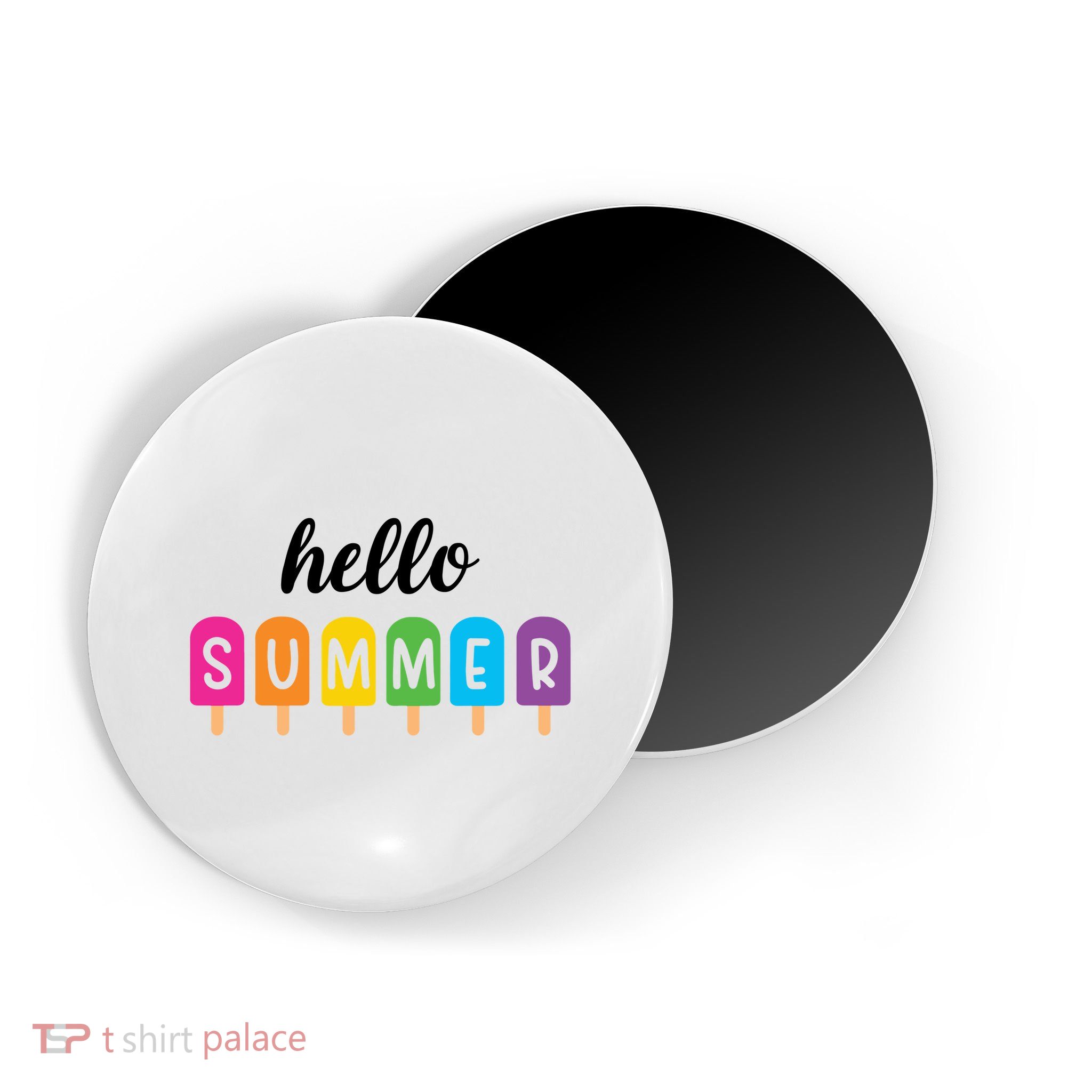 Hello Summer Popsicle Colorful Magnet