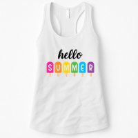 Hello Summer Popsicle Colorful Womens Tank Top