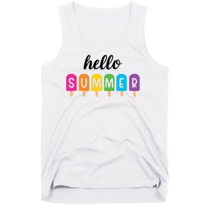 Hello Summer Popsicle Colorful Tank Top