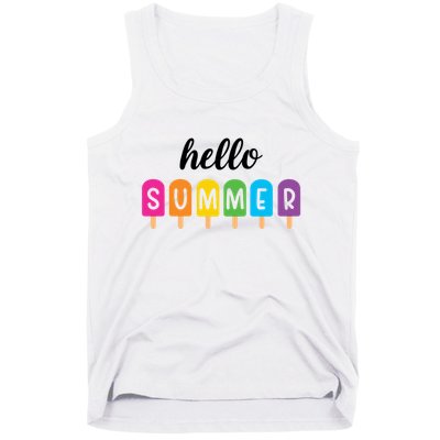 Hello Summer Popsicle Colorful Tank Top